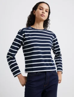 Rallie Stripe Slash Neck Top