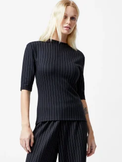 Regina Jersey Shoulder Pad Tee