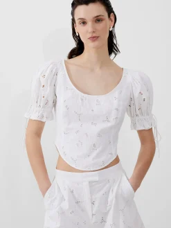 Rhodes Cotton Embroidered Top
