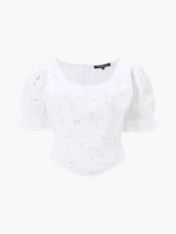 Rhodes Cotton Embroidered Top