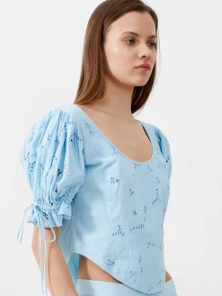 Rhodes Cotton Embroidered Top