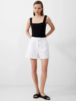 Rhodes Cotton Embroidered Shorts