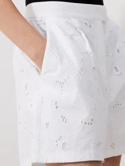 Rhodes Cotton Embroidered Shorts