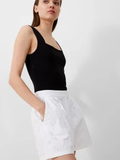 Rhodes Cotton Embroidered Shorts