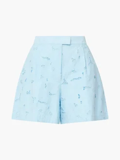 Rhodes Cotton Embroidered Shorts