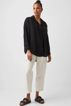 Rhodes Recycled Crepe Popover Shirt