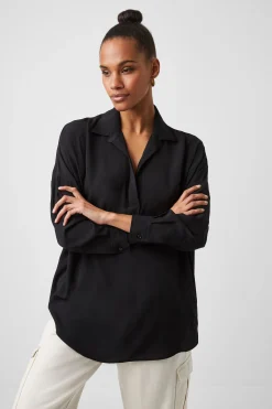 Rhodes Recycled Crepe Popover Shirt