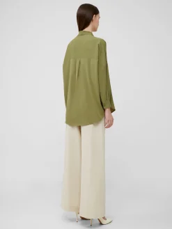 Rhodes Recycled Crepe Popover Shirt