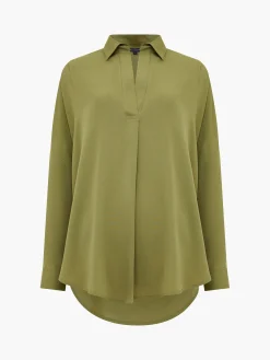 Rhodes Recycled Crepe Popover Shirt