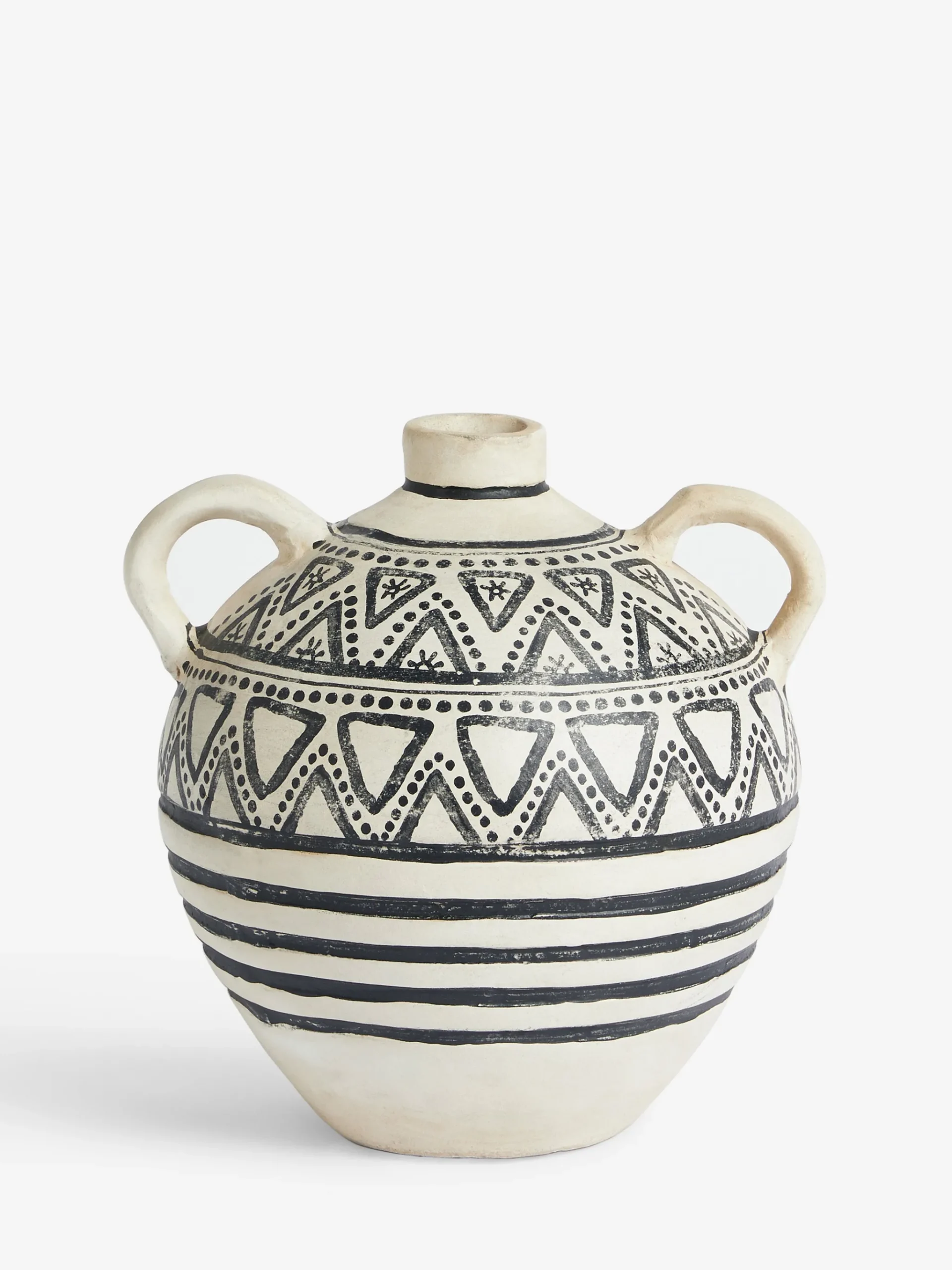 Round Handle Pattern Vase