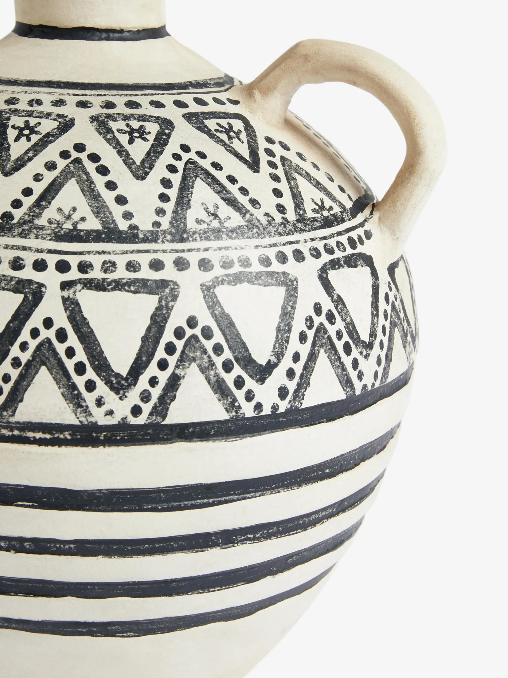 Round Handle Pattern Vase