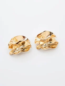 Ruched Oversized Stud Earrings