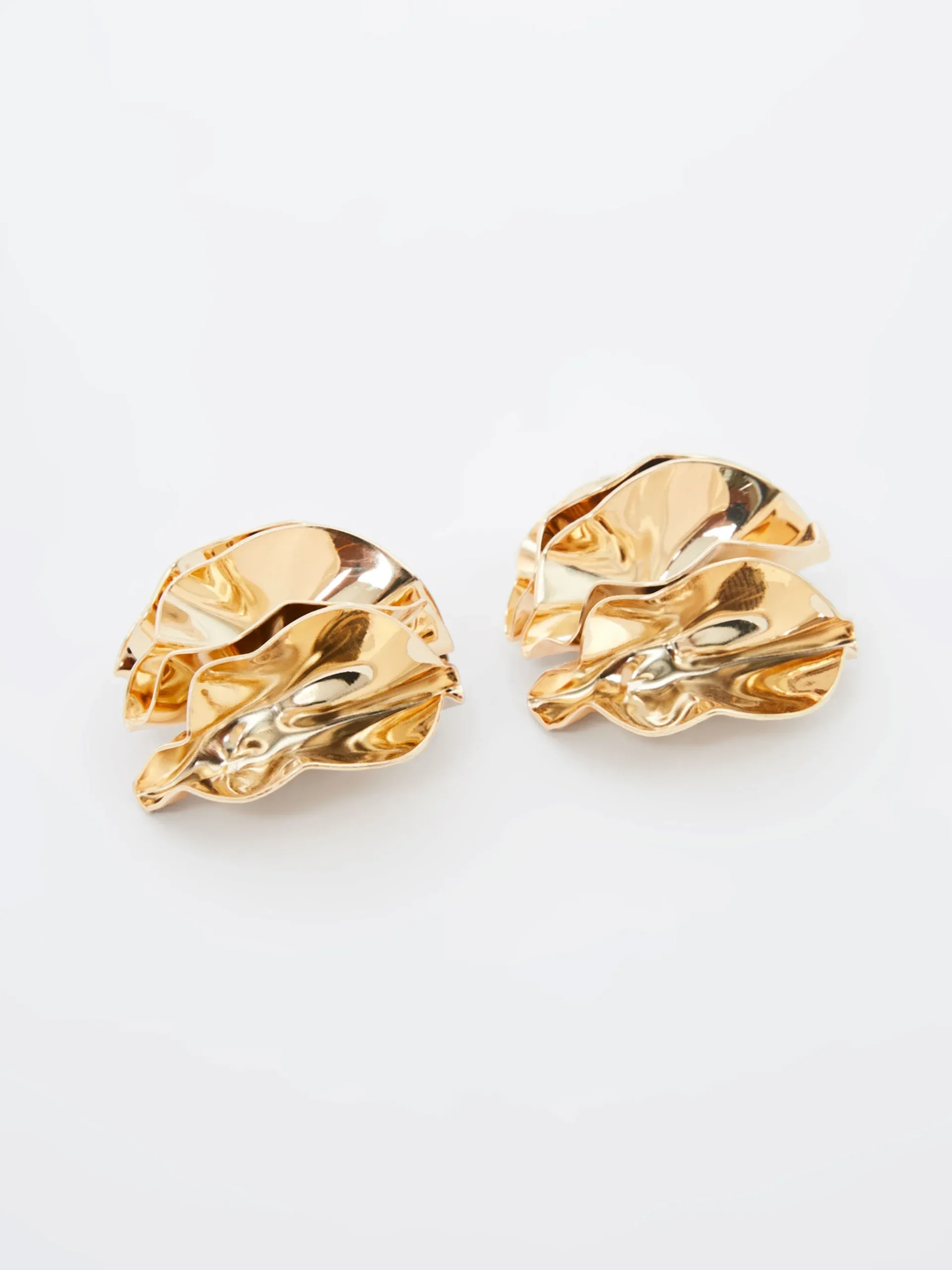 Ruched Oversized Stud Earrings