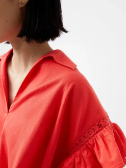 Sindey Cotton Short Sleeve Popover Shirt