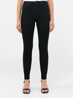 Soft Stretch Denim High Rise Skinny Jeans 30 Inch
