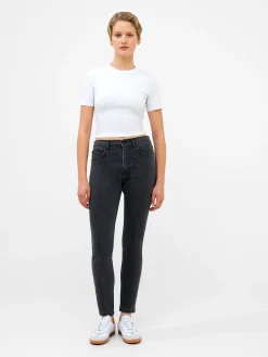 Soft Stretch Denim High Rise Skinny Jeans 30 Inch