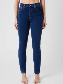 Soft Stretch Denim High Rise Skinny Jeans 30 Inch