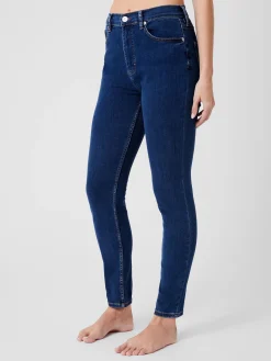 Soft Stretch Denim High Rise Skinny Jeans 30 Inch
