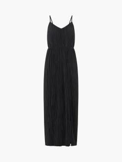 Strappy Plisse Jersey Maxi Dress