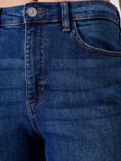 Stretch Denim Bootcut Ankle Length Jeans 30 Inch