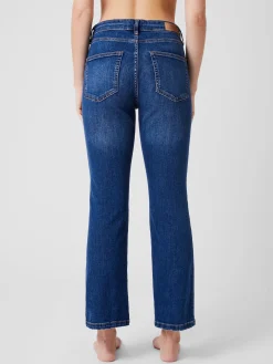 Stretch Denim Bootcut Ankle Length Jeans 30 Inch