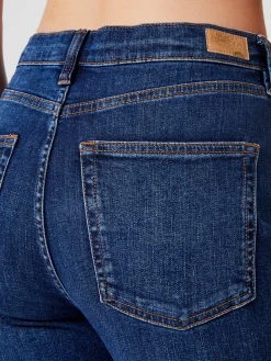 Stretch Denim Cigarette Fit Full Length Jeans 34 Inch