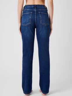 Stretch Denim Cigarette Fit Full Length Jeans 34 Inch