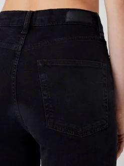 Stretch Denim Cigarette Fit High Waisted Jeans 34 Inch