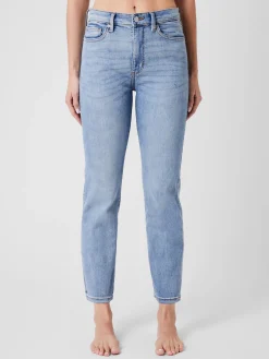 Stretch Denim Cigarette Fit Ankle Length Jeans 28 Inch