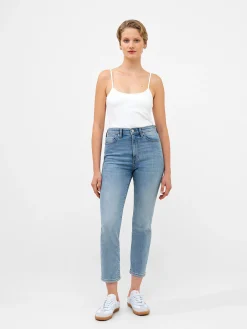 Stretch Denim Cigarette Fit Ankle Length Jeans 28 Inch
