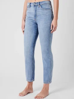 Stretch Denim Cigarette Fit Ankle Length Jeans 28 Inch
