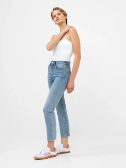 Stretch Denim Cigarette Fit Ankle Length Jeans 28 Inch