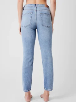 Stretch Denim Cigarette Fit Ankle Length Jeans 28 Inch