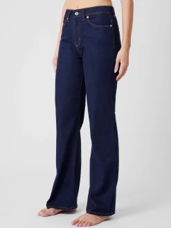 Stretch Denim Wide Flare Full Length Jeans 34 Inch