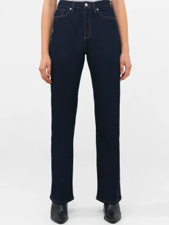 Stretch Denim Wide Flare Full Length Jeans 34 Inch