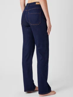 Stretch Denim Wide Flare Full Length Jeans 34 Inch