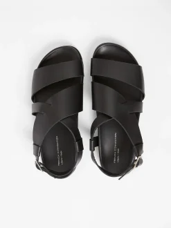 S+W x Branca Asymmetric Footbed Sandals