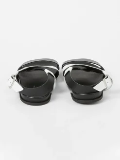 S+W x Branca Asymmetric Footbed Sandals