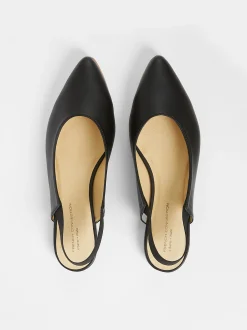 S+W x Meriola Pointed Toe Slingback Ballerina Pumps