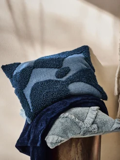 Tangelo Tufted Blue Cushion