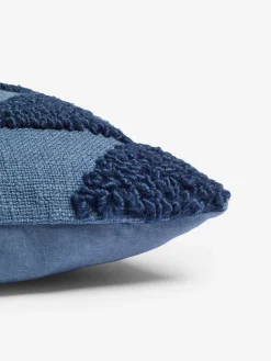 Tangelo Tufted Blue Cushion