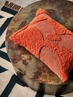 Tangelo Tufted Orange Cushion