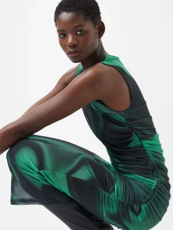 Tarissa Mesh Sleeveless Maxi Dress