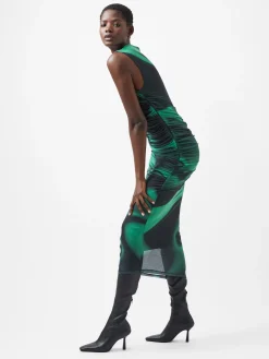 Tarissa Mesh Sleeveless Maxi Dress