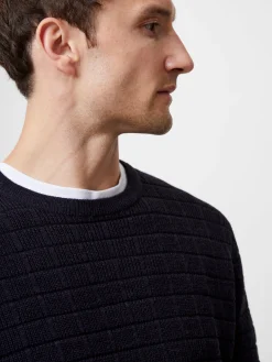Textured Crew Neck Jumper