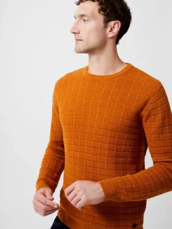 Textured Crew Neck Jumper