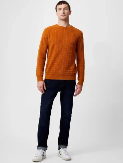 Textured Crew Neck Jumper