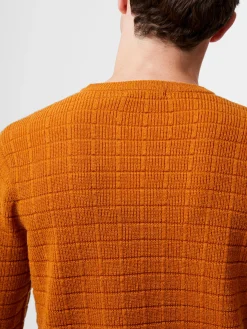 Textured Crew Neck Jumper