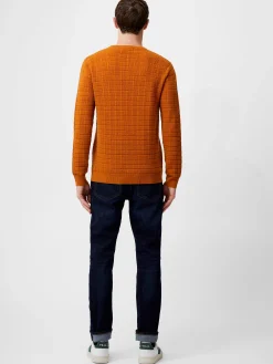 Textured Crew Neck Jumper