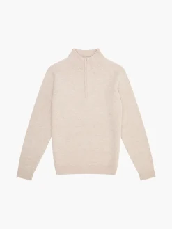 Textured Half Zip Jumper